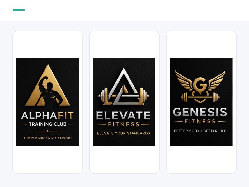 Gym & Fitness logo suite