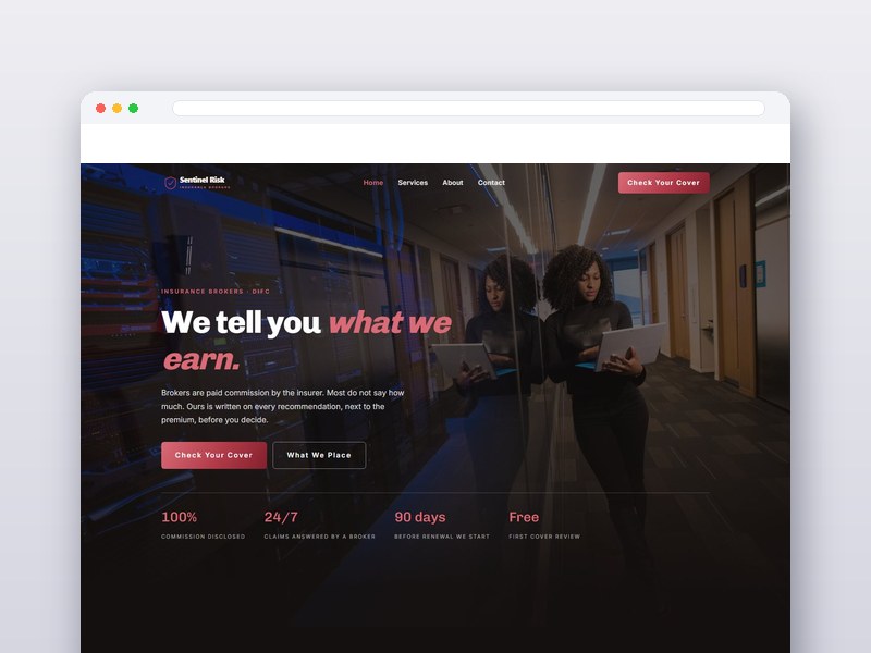 Insurance Broker interface design