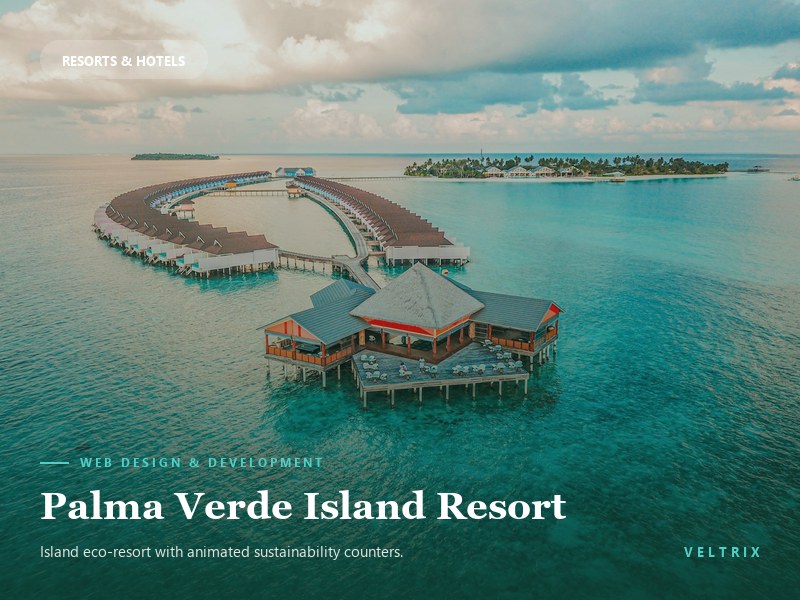 Island eco resort website design